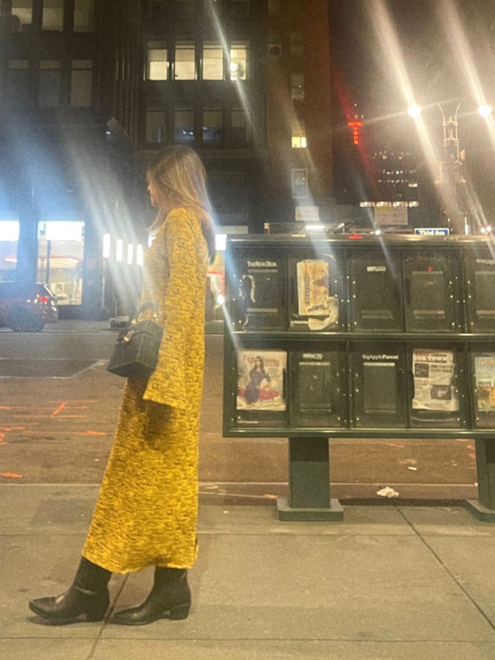 H&M Mustard Yellow Long Knit Dress